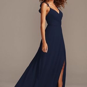 David's Bridal Marine Bridesmaid Dress